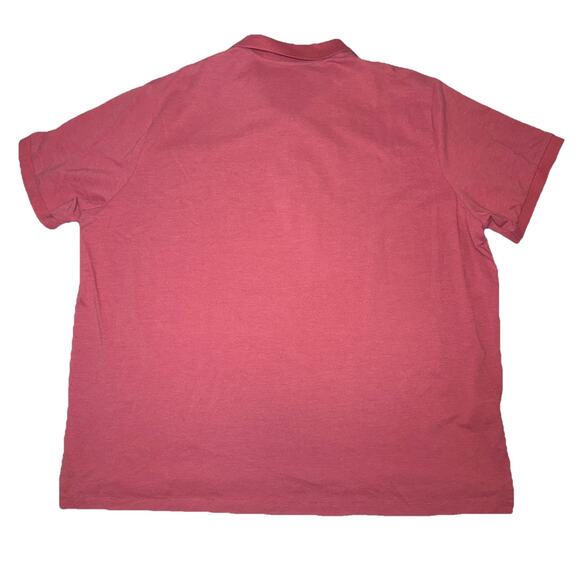 EDDIE BAUER 3XL TALL SHORT SLEEVE SALMON COLOR SHORT SLEEVE 2 BUTTON UP COLLARED - Picture 9 of 9